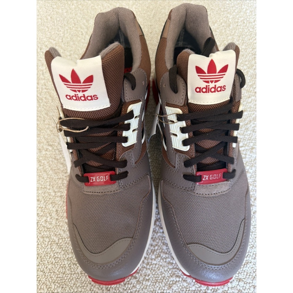 Adidas ZX 8000 GTX Golf Shoes Brown Red White JP5258 Mens Size 9